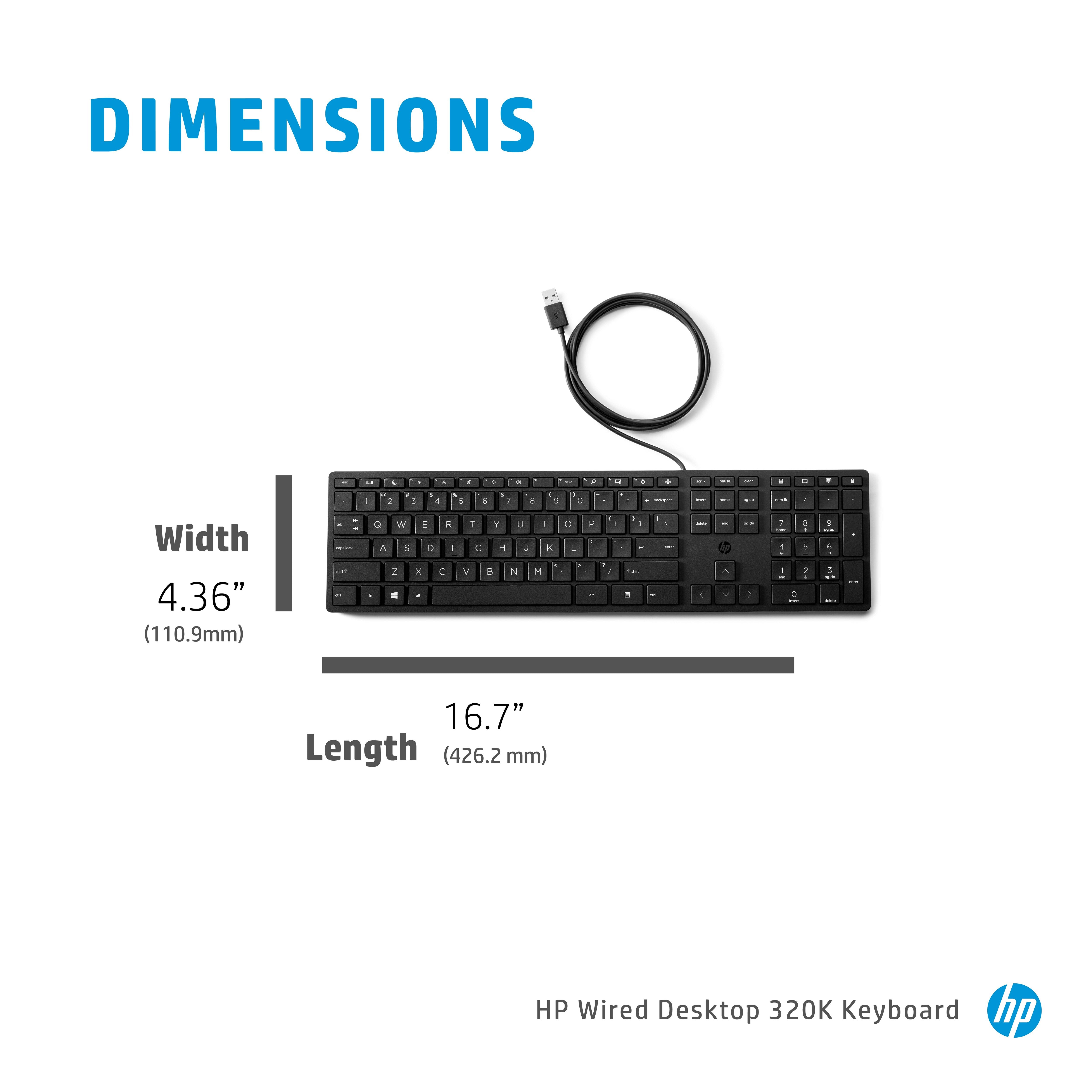 HP Wired Desktop 320K Keyboard