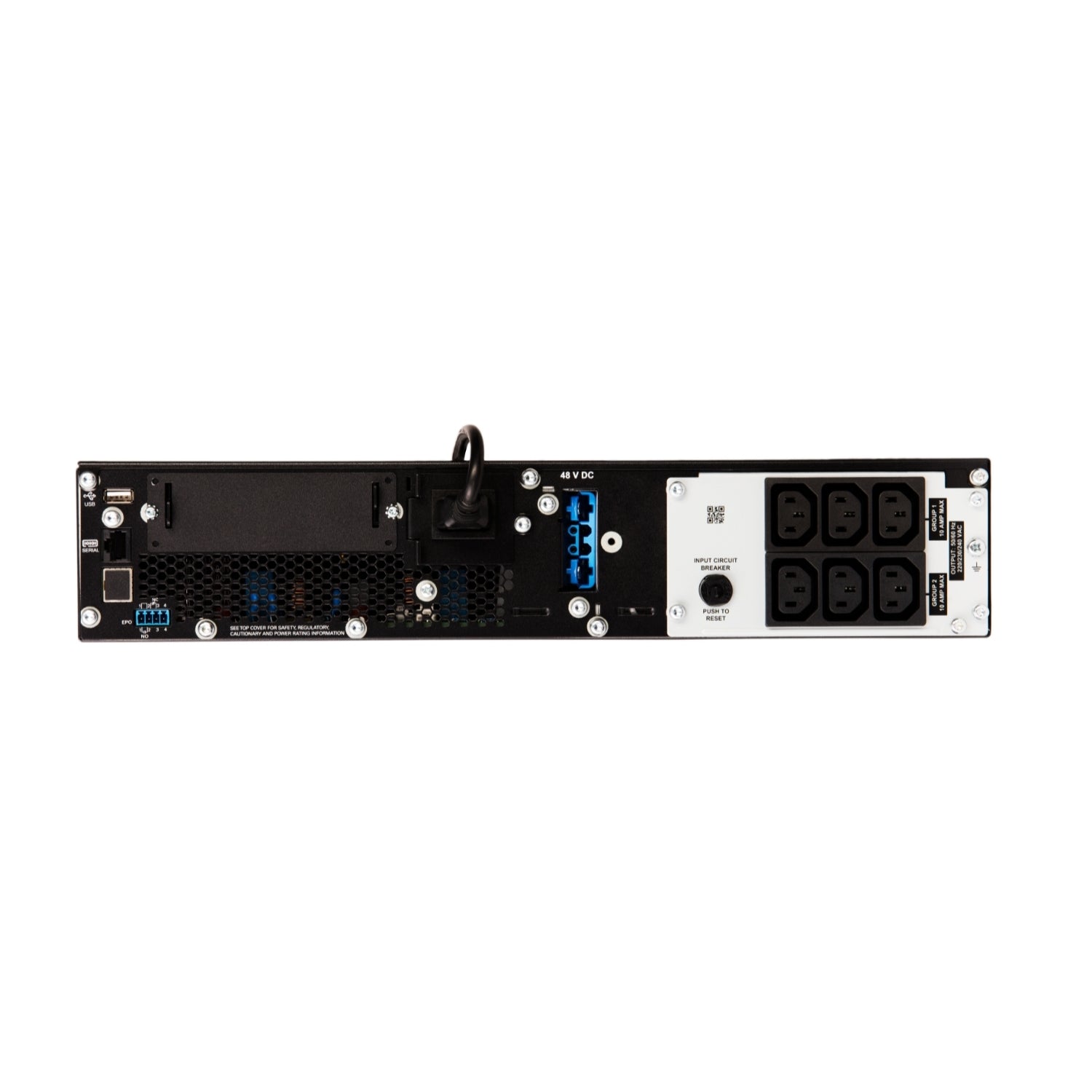 APC Smart-UPS On-Line, 1000VA/1000W, Rackmount 2U, 230V, 6x C13 IEC outlets, Network Card, Extended runtime, W/ rail kit