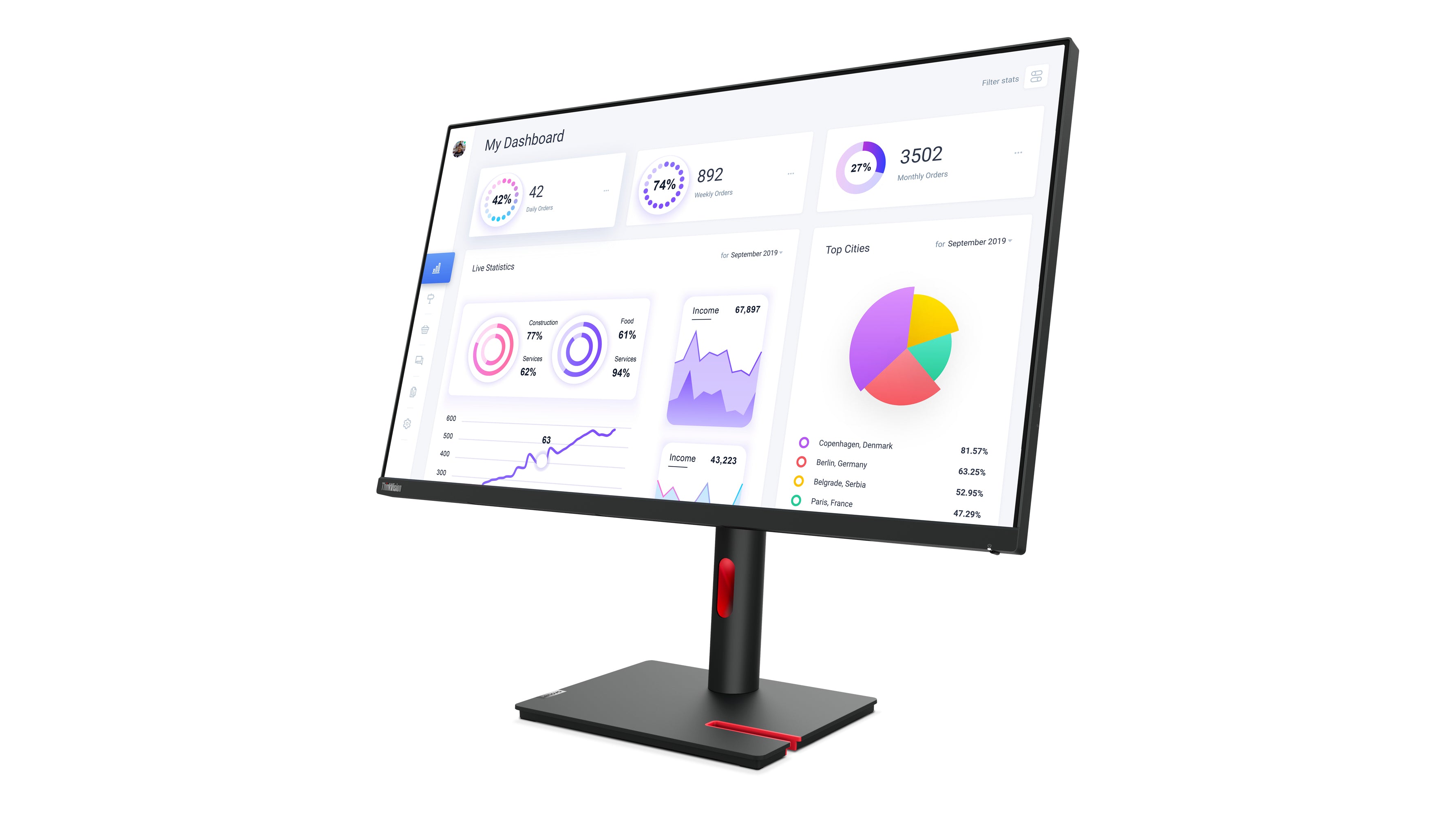 Lenovo ThinkVision T32p-30 LED display 80 cm (31.5