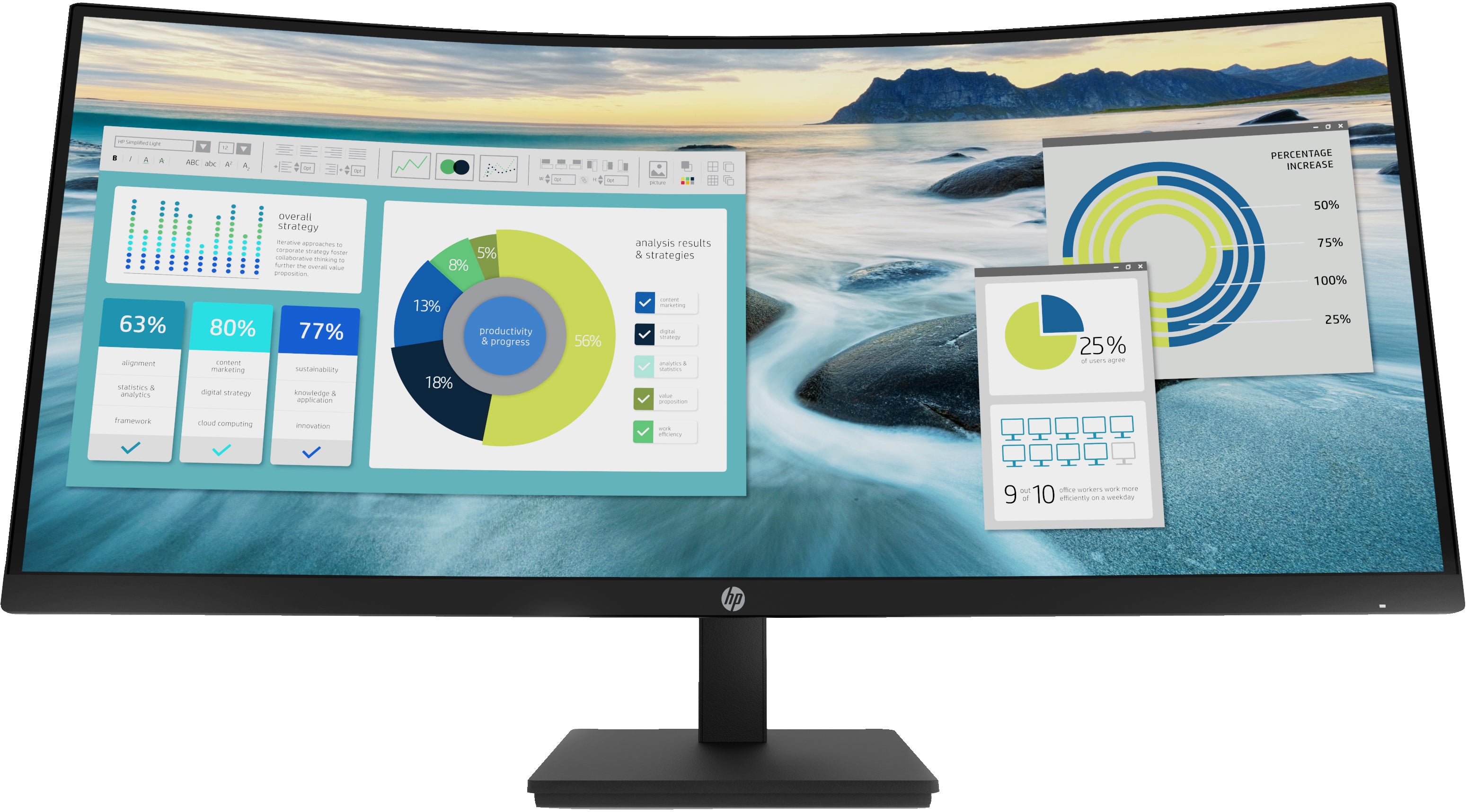 HP P34hc G4 WQHD USB-C Curved Monitor