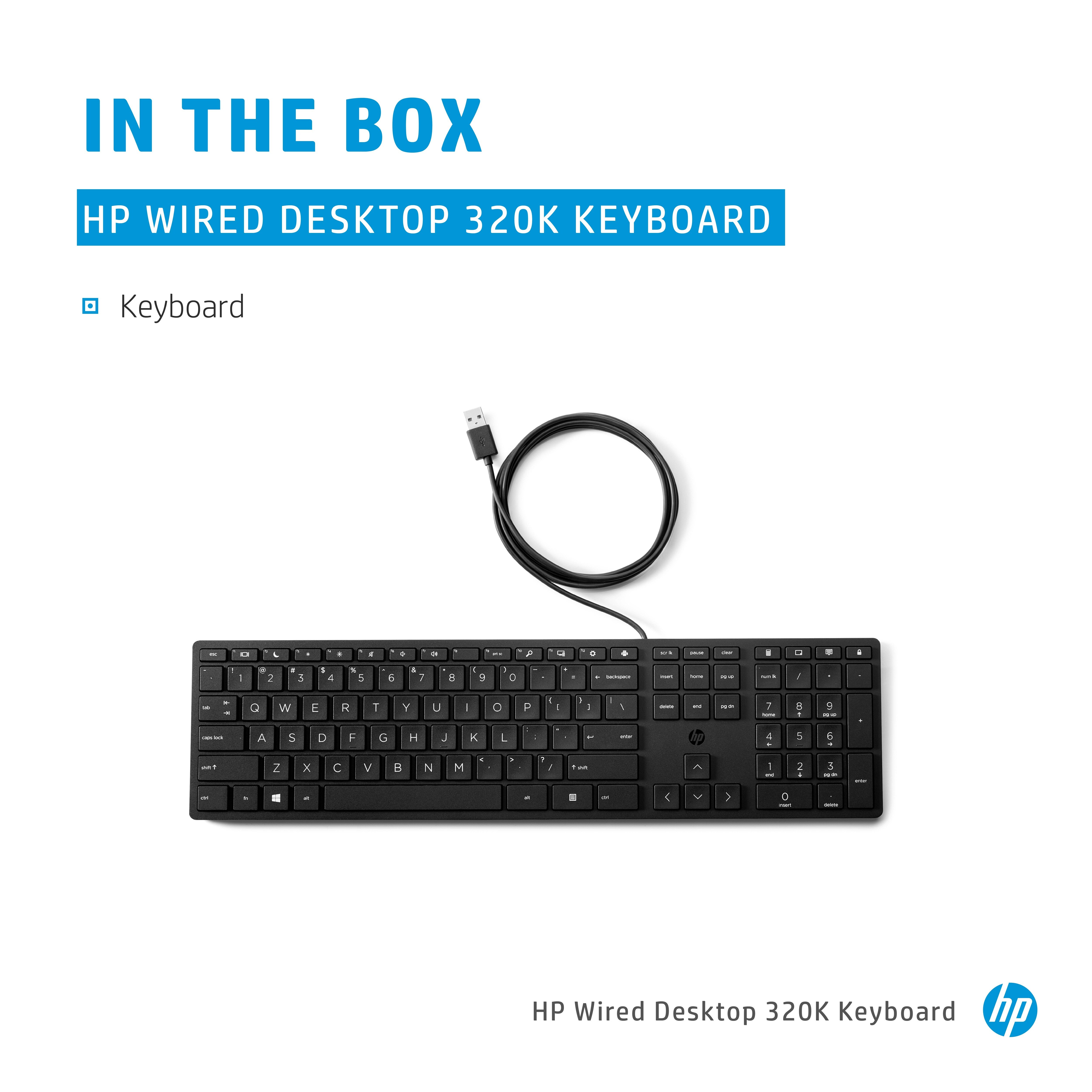 HP Wired Desktop 320K Keyboard