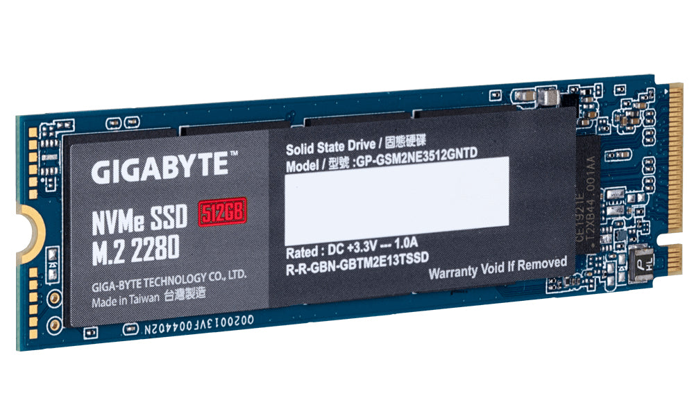 GIGABYTE GP-GSM2NE3512GNTD internal solid state drive 512 GB M.2 PCI Express 3.0 NVMe