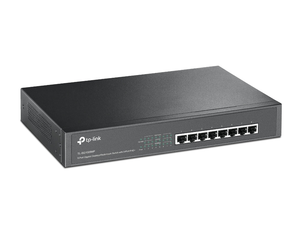 TP-Link TL-SG1008MP network switch Unmanaged Gigabit Ethernet (10/100/1000) Power over Ethernet (PoE) Black