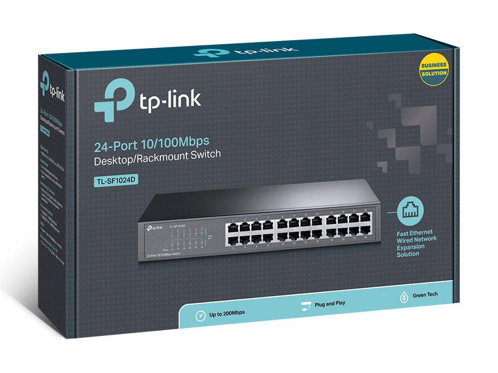 TP-Link TL-SF1024D network switch Unmanaged Fast Ethernet (10/100) Grey