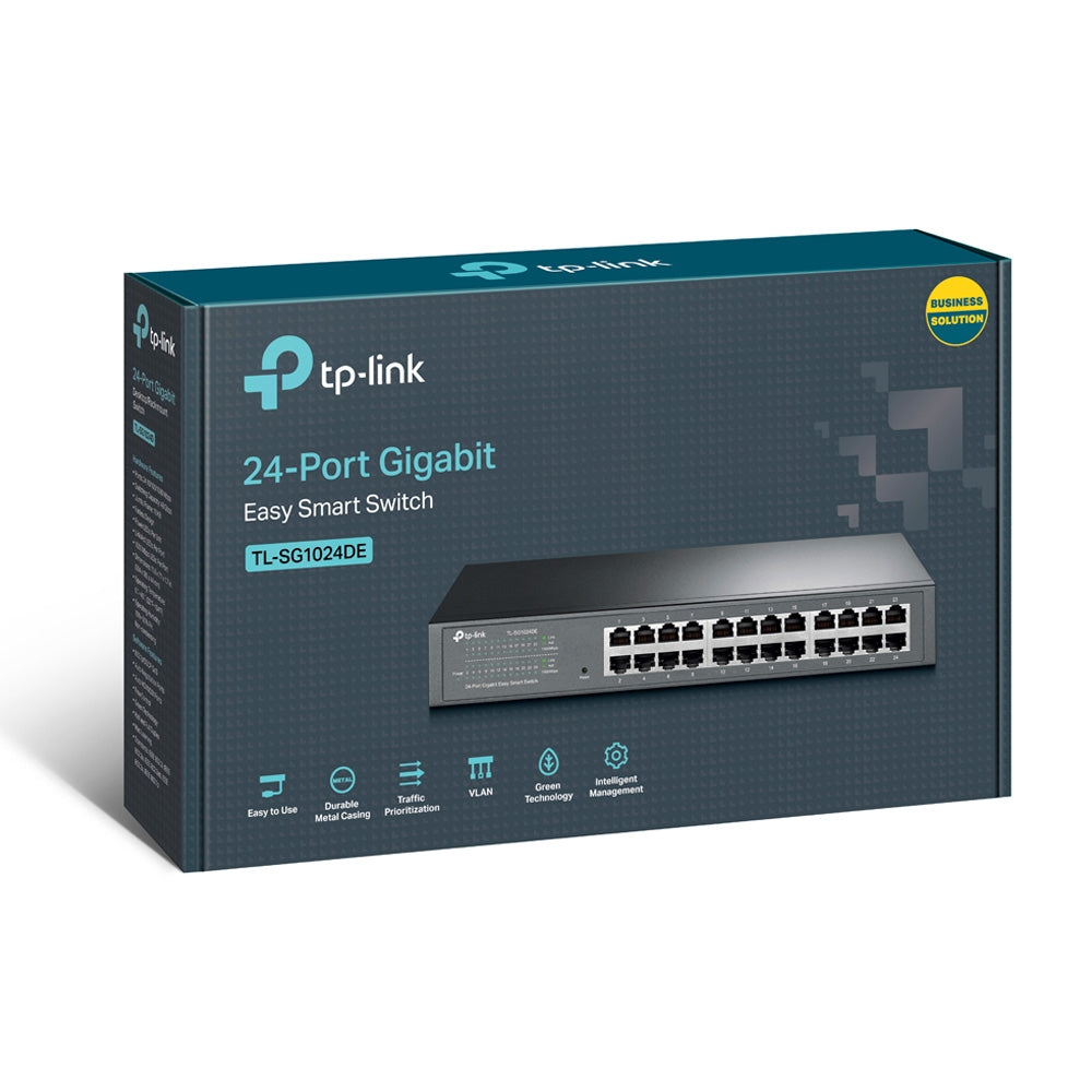 TP-Link TL-SG1024DE network switch Managed L2 Gigabit Ethernet (10/100/1000) Black