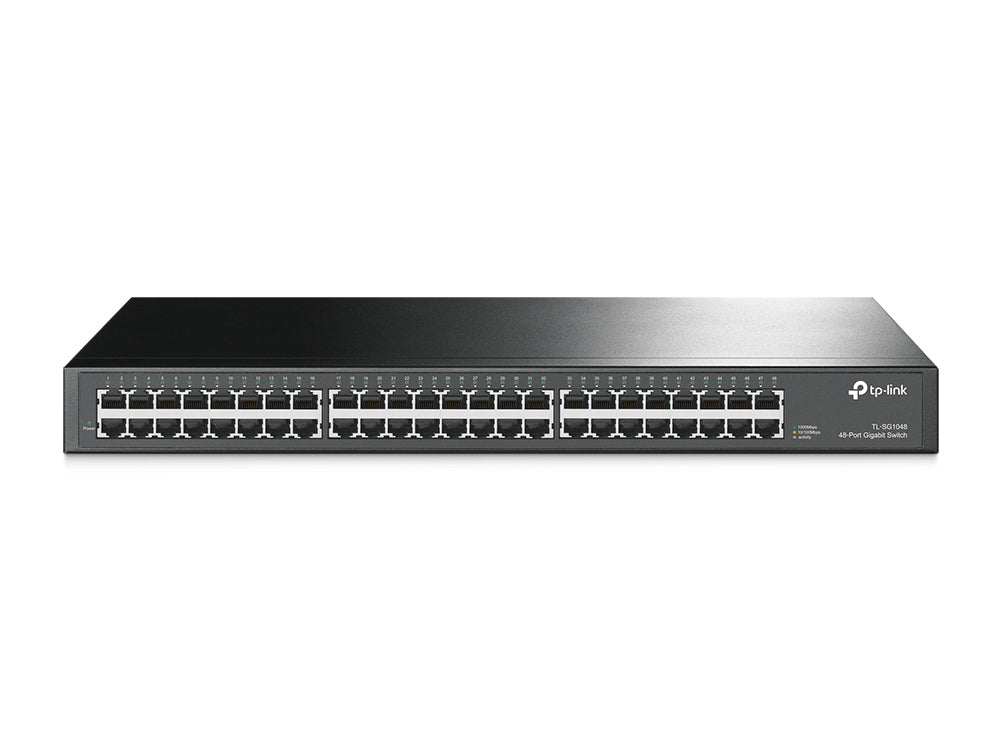 TP-Link TL-SG1048 network switch Unmanaged Gigabit Ethernet (10/100/1000) 1U Black