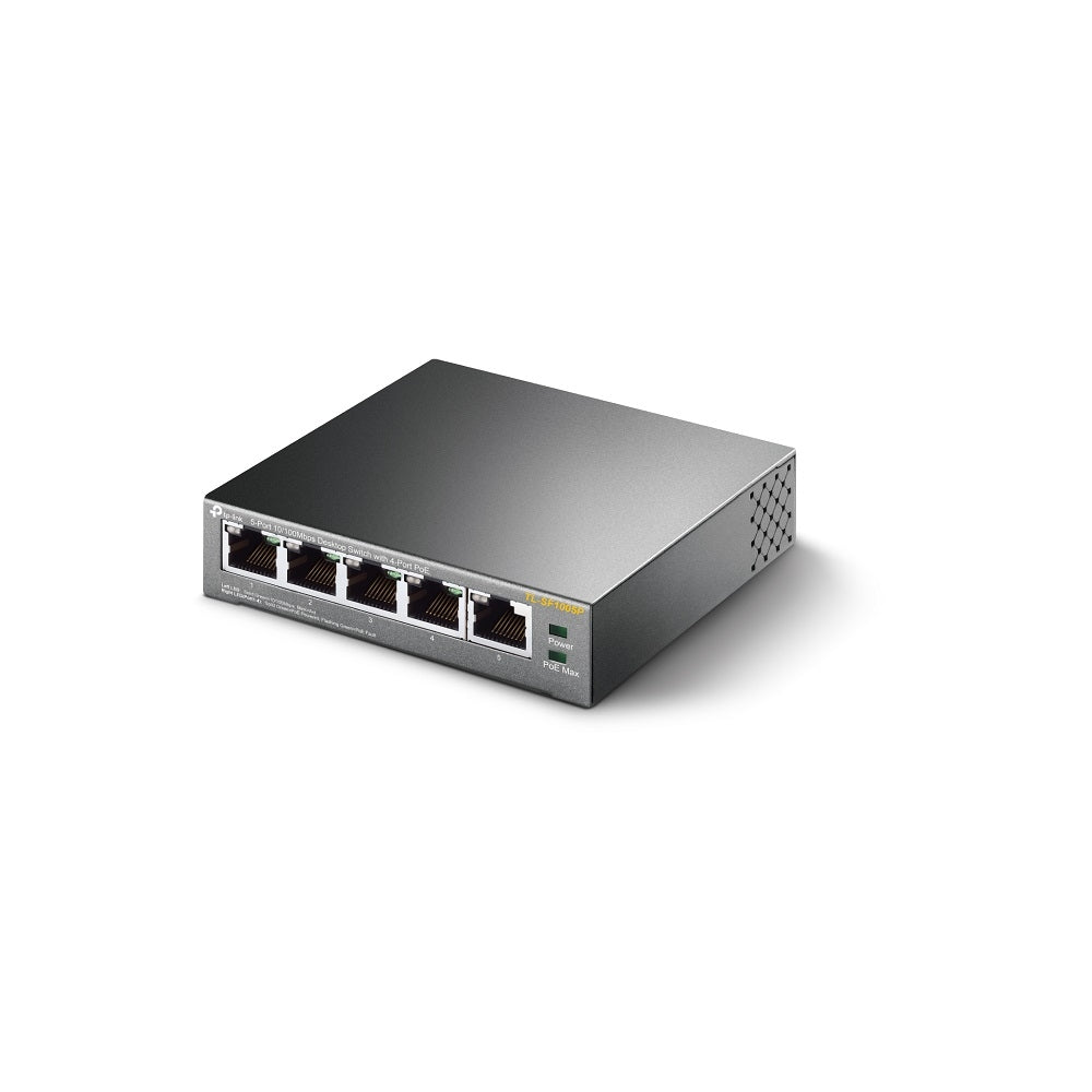 TP-Link TL-SF1005P network switch Unmanaged Fast Ethernet (10/100) Power over Ethernet (PoE) Black