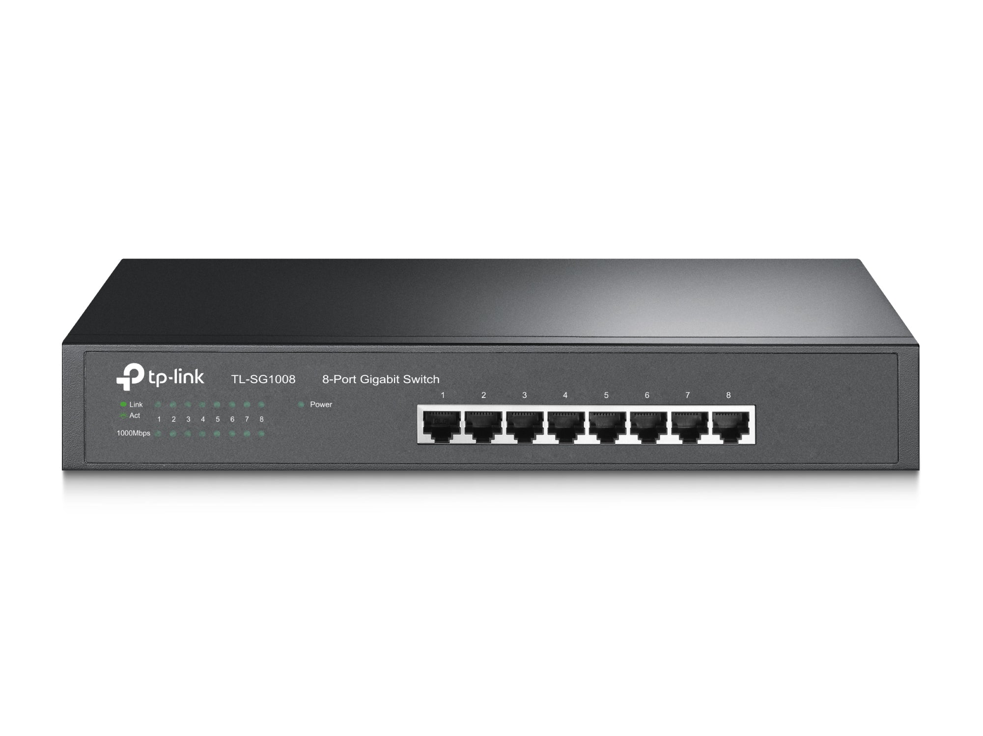 TP-Link TL-SG1008 network switch Unmanaged Gigabit Ethernet (10/100/1000) Black