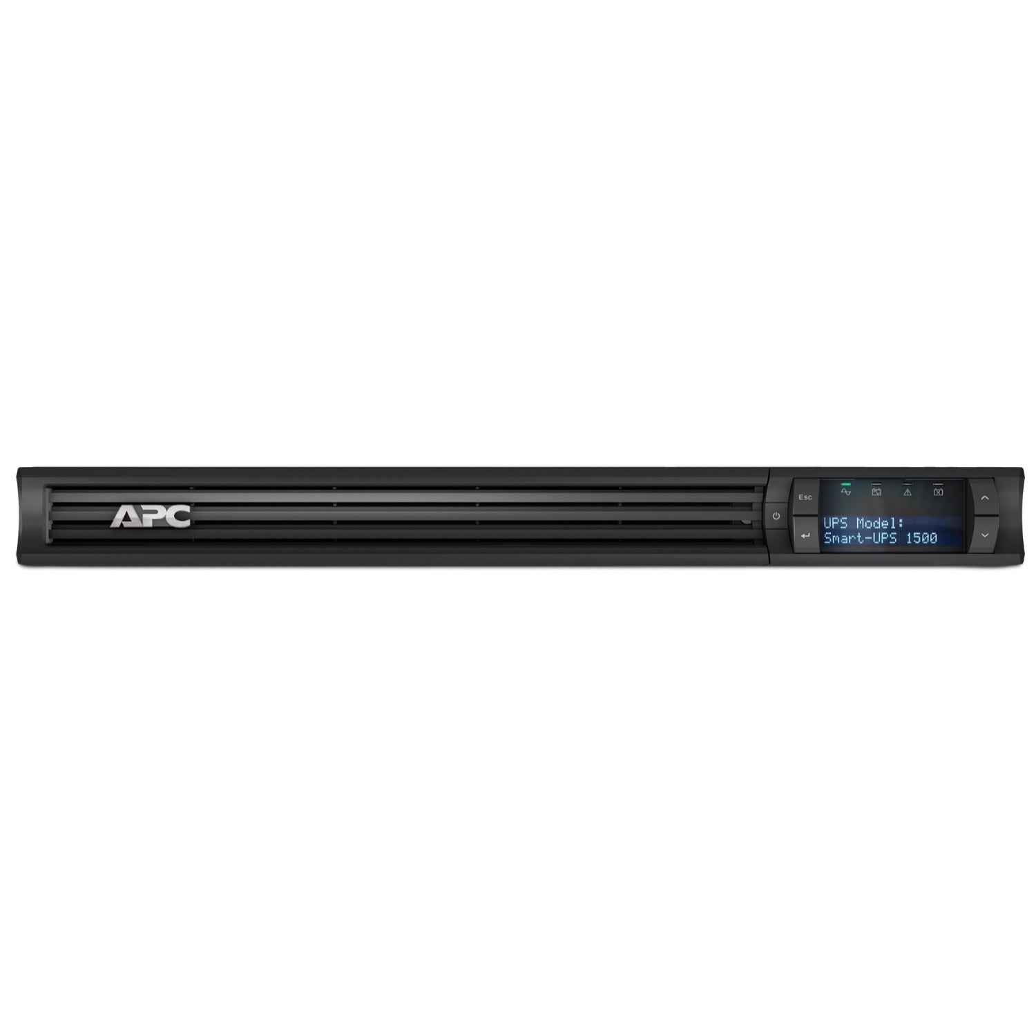 APC Smart-UPS, Line Interactive, 1500VA, Rackmount 1U, 230V, 4x IEC C13 outlets, SmartSlot, AVR, LCD