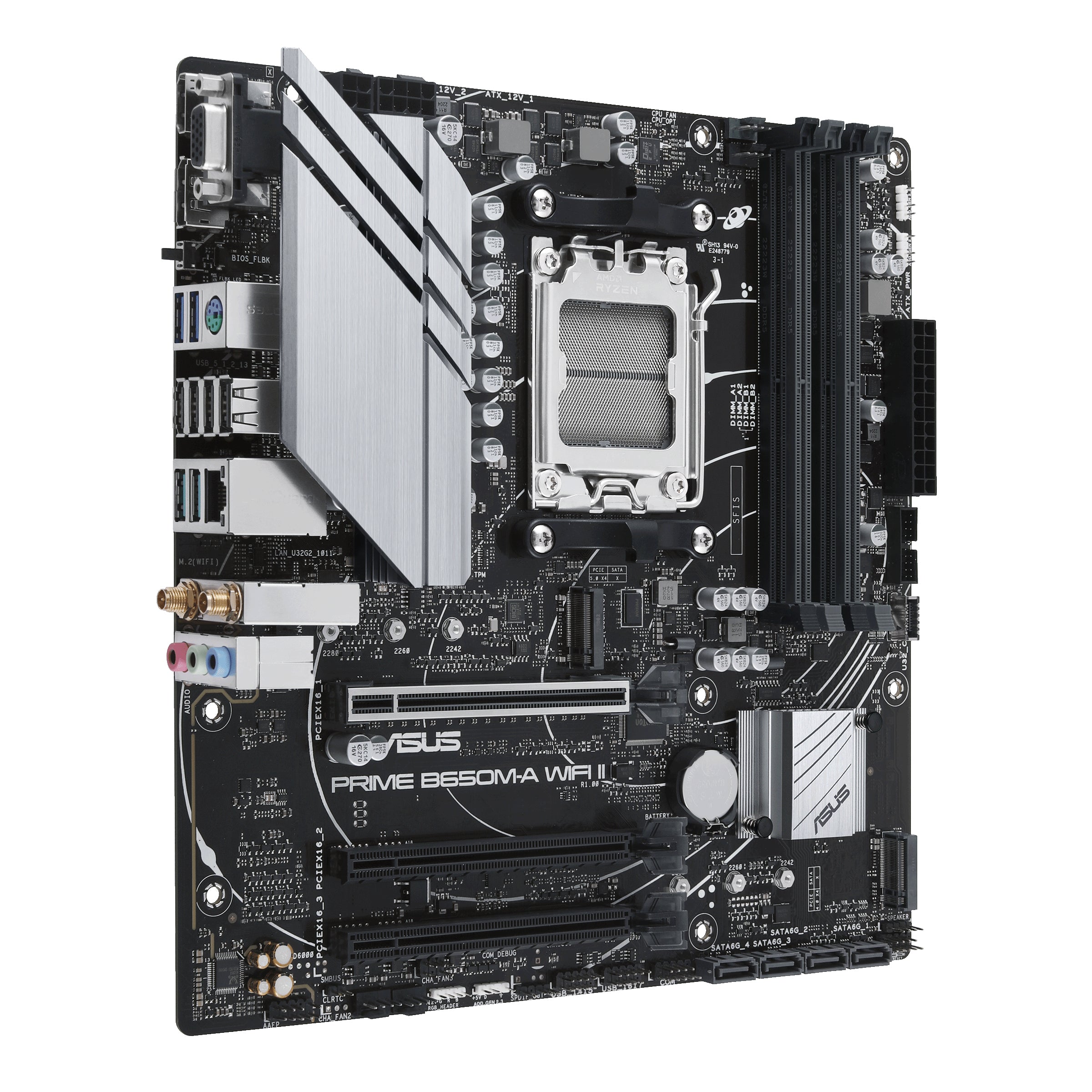 ASUS PRIME B650M-A WIFI II-CSM motherboard AMD B650 Socket AM5 micro ATX