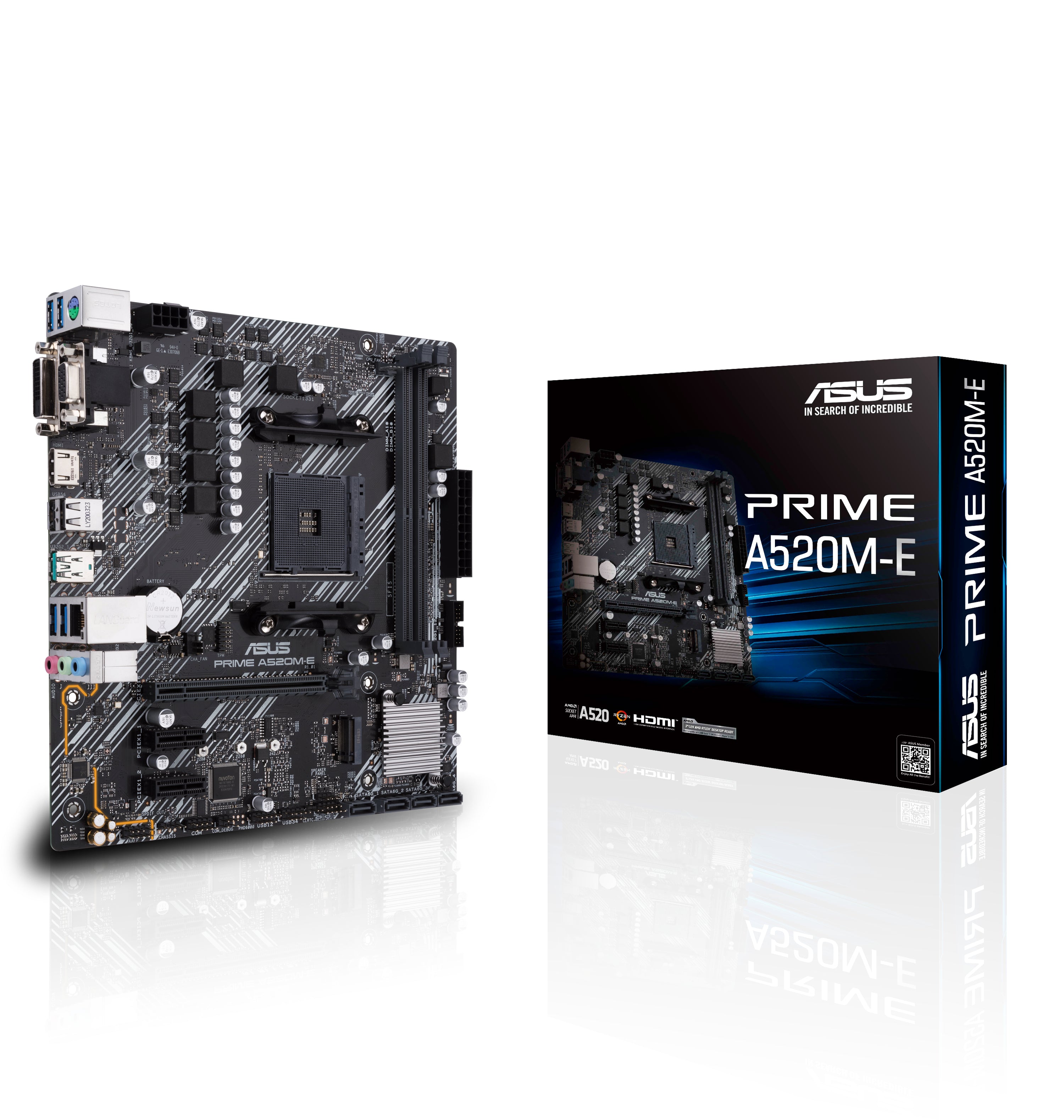 ASUS PRIME A520M-E AMD A520 Socket AM4 micro ATX