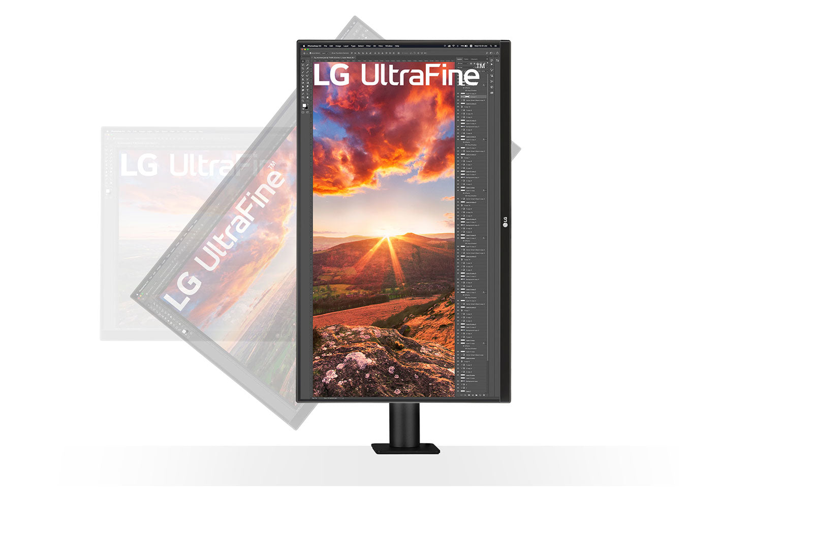 LG 27' IPS Ergo 4K (3840x2160) C-Clamp USB-C x1 ,HDR 400, VESA 100mm, Speakers Height Adjustable. 3 Years Limited