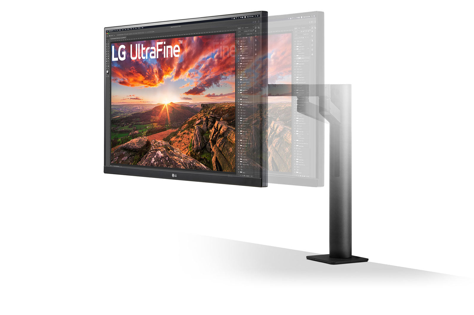 LG 27' IPS Ergo 4K (3840x2160) C-Clamp USB-C x1 ,HDR 400, VESA 100mm, Speakers Height Adjustable. 3 Years Limited