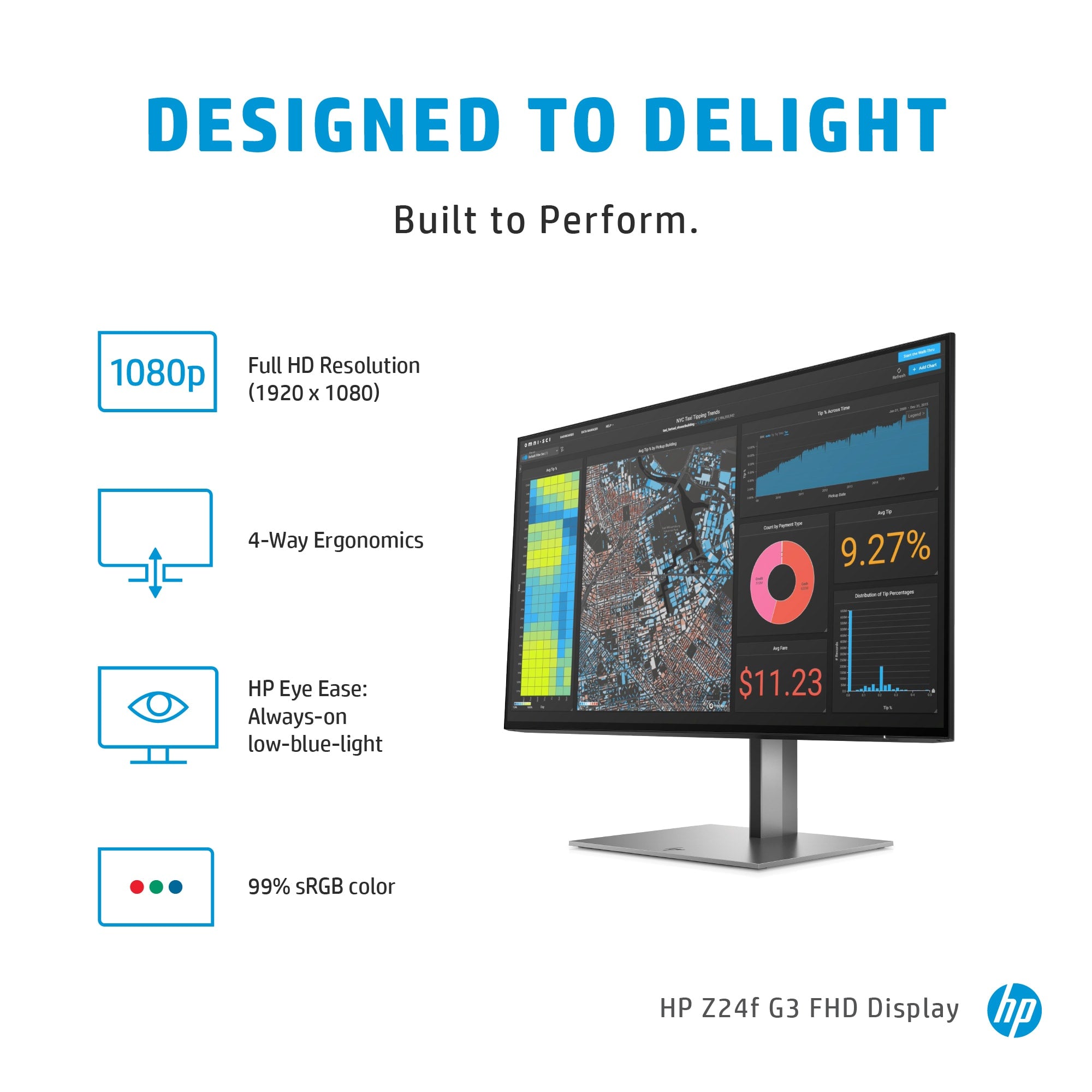 HP Z24f G3 FHD Display