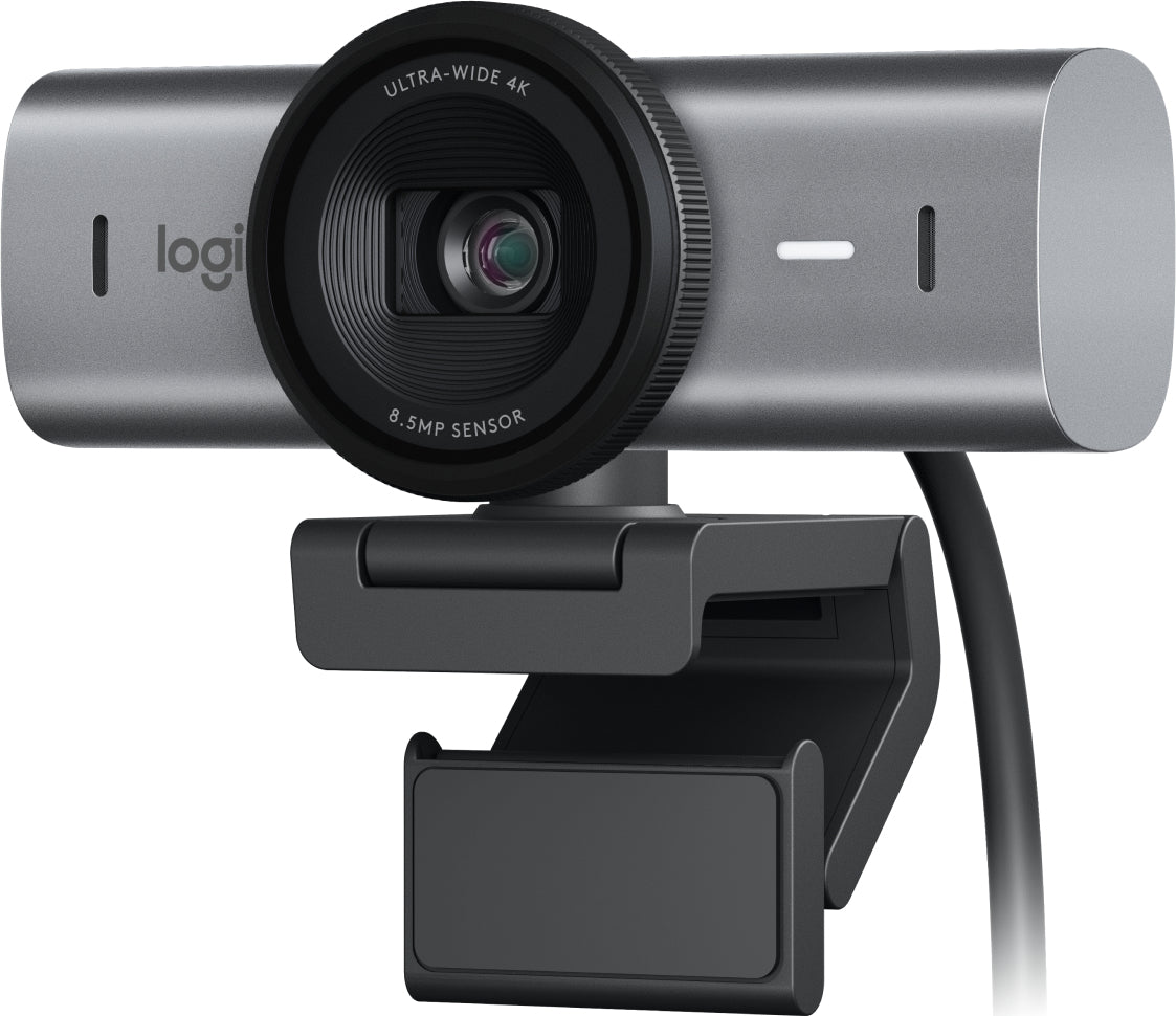 Logitech MX Brio webcam 8.5 MP 3840 x 2160 pixels USB 3.2 Gen 1 (3.1 Gen 1) Black, Graphite