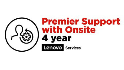 Lenovo Onsite + Premier Support, Extended service agreement, parts and labour, 4 years, on-site, response time: NBD, for ThinkPad L390 Yoga 20NU