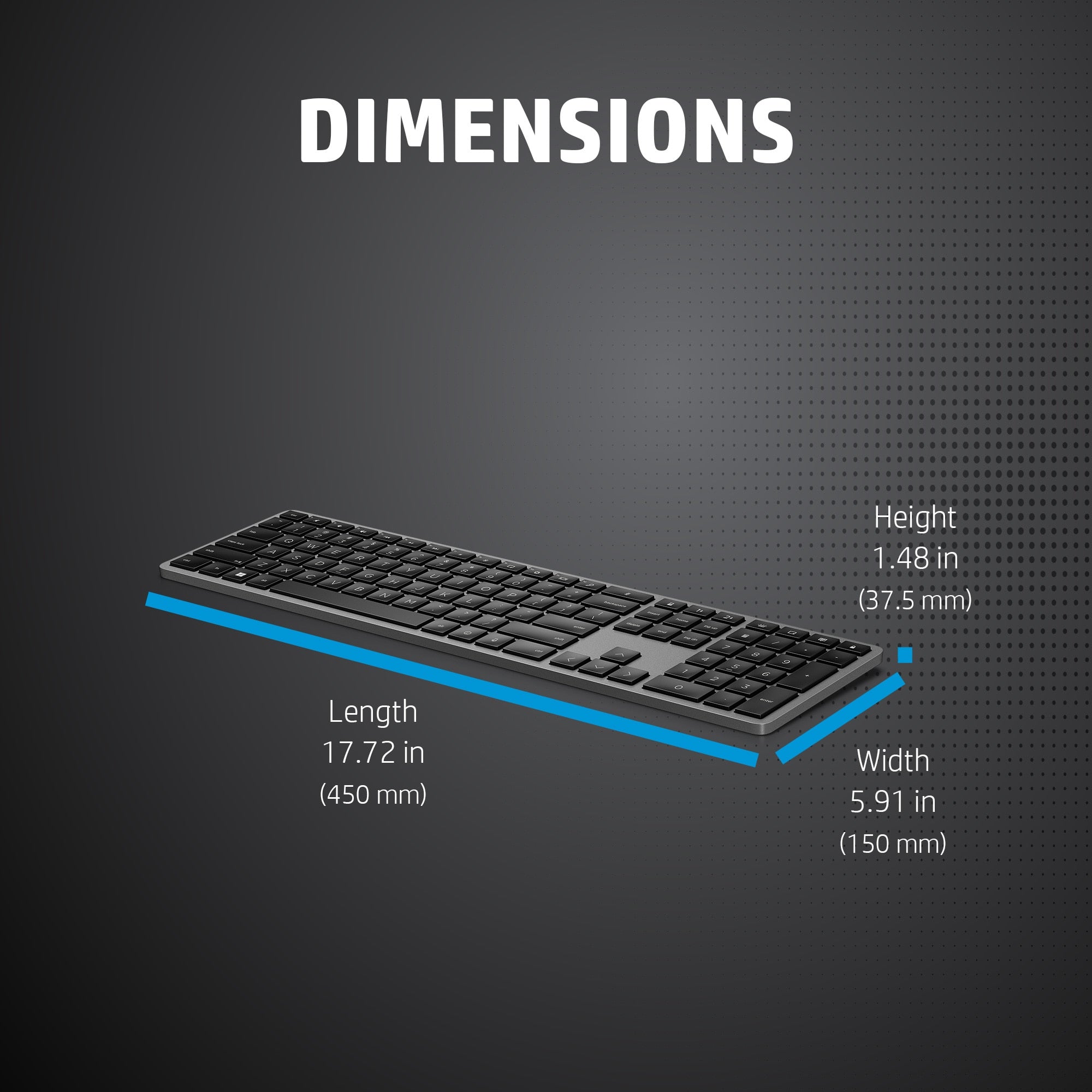 HP 975 Dual-Mode Wireless Keyboard