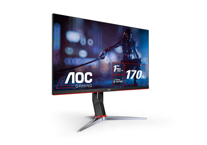 AOC 27' IPS 170Hz, 1ms, QHD 2560 x 1440, 350 cd/m2, HDR 400, HDMI 2.2 x 2, DP 2.2 x 1 Gaming Monitor