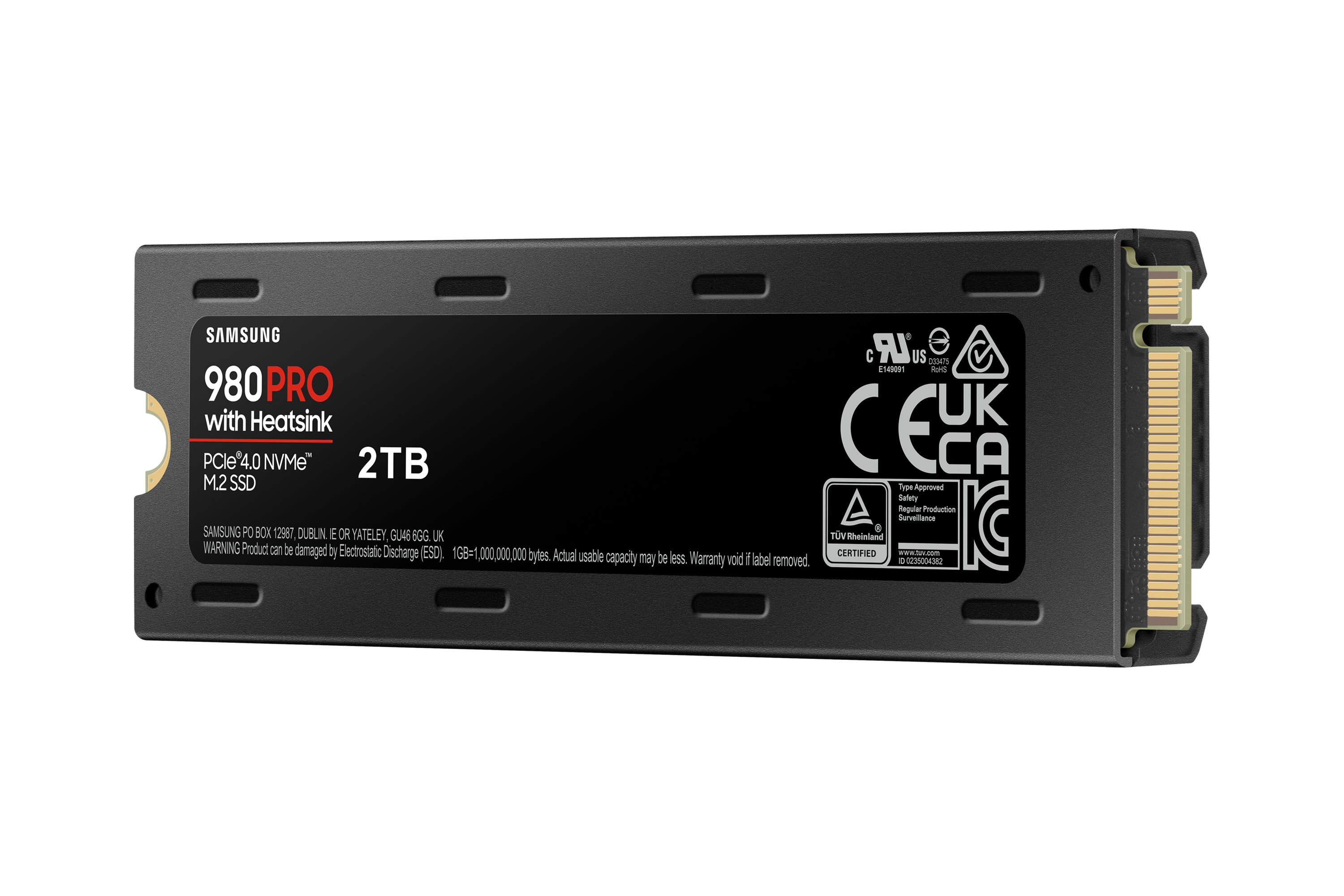 Samsung 980 Pro 2 TB M.2 PCI Express 4.0 NVMe V-NAND MLC