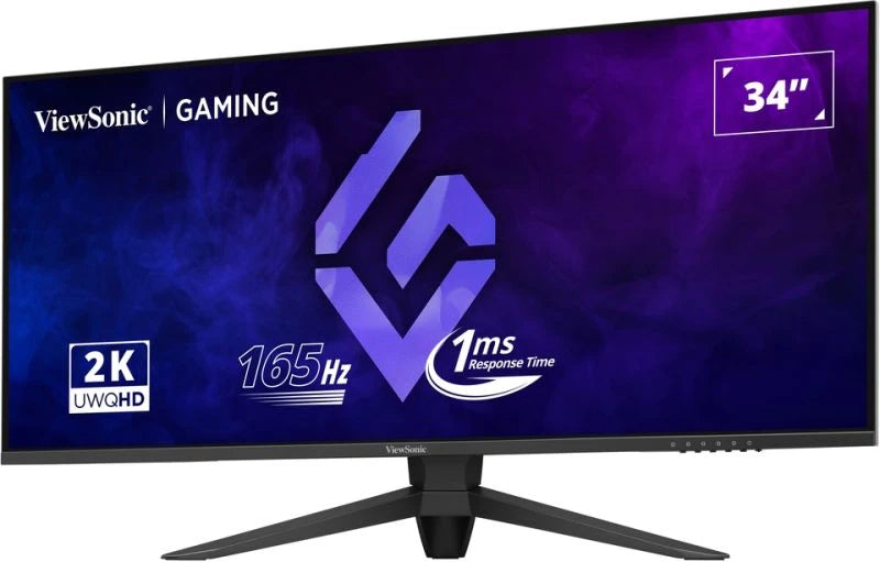 ViewSonic 34'  3440x1440, 165Hz, HDR10,  21:9, 1ms,  Office Gaming Ultra Wide Flat Monitor