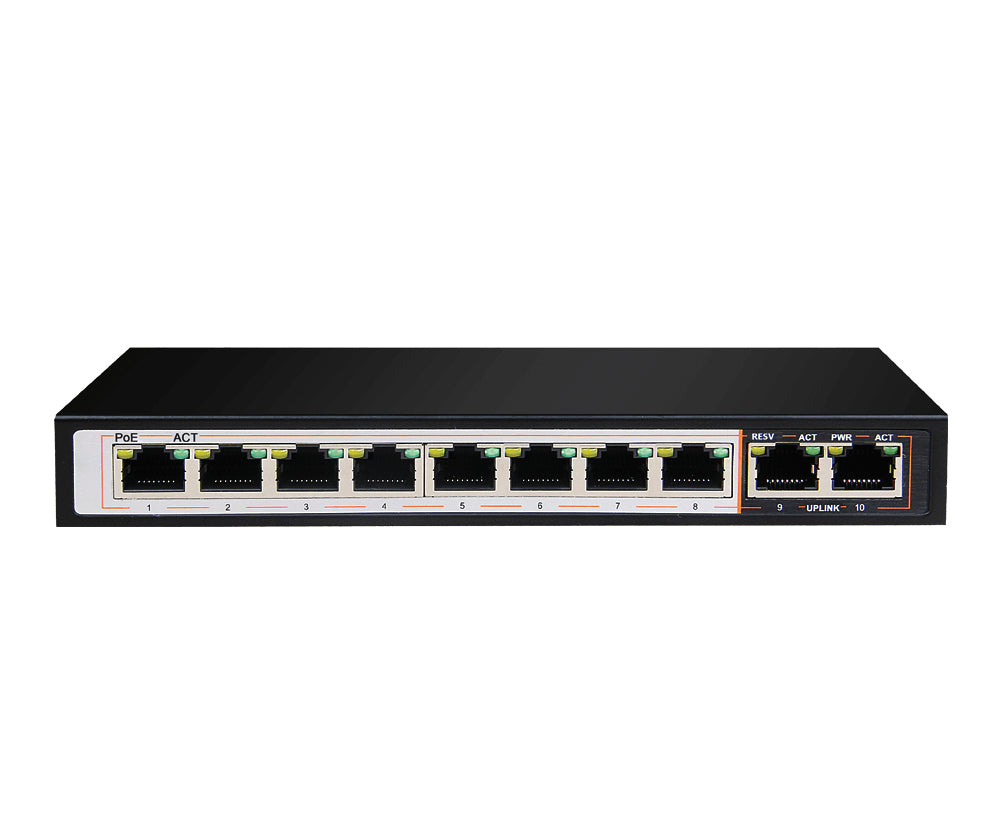 D-Link DGS-F1010P-E network switch Unmanaged Gigabit Ethernet (10/100/1000) Power over Ethernet (PoE) Black