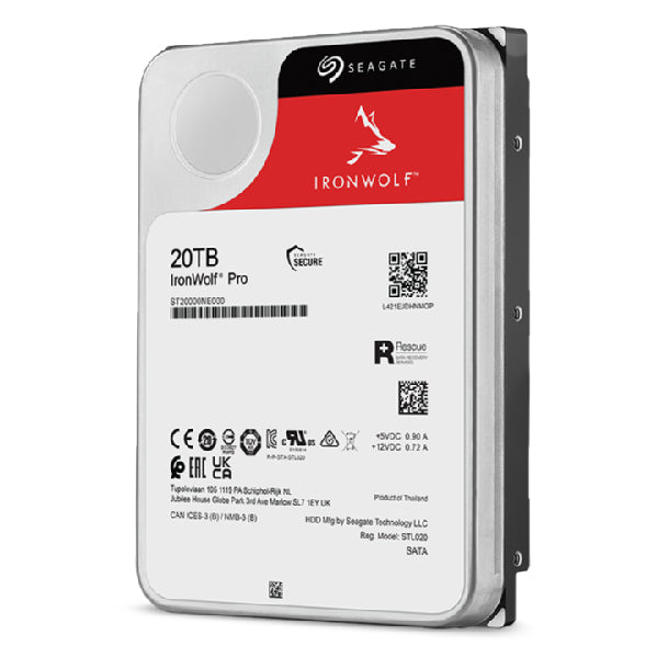 Seagate IronWolf Pro ST20000NT001 internal hard drive 20 TB 7200 RPM 256 MB 3.5