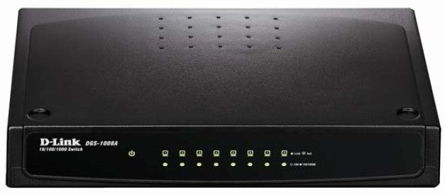 D-Link DGS-1008A network switch Unmanaged Black