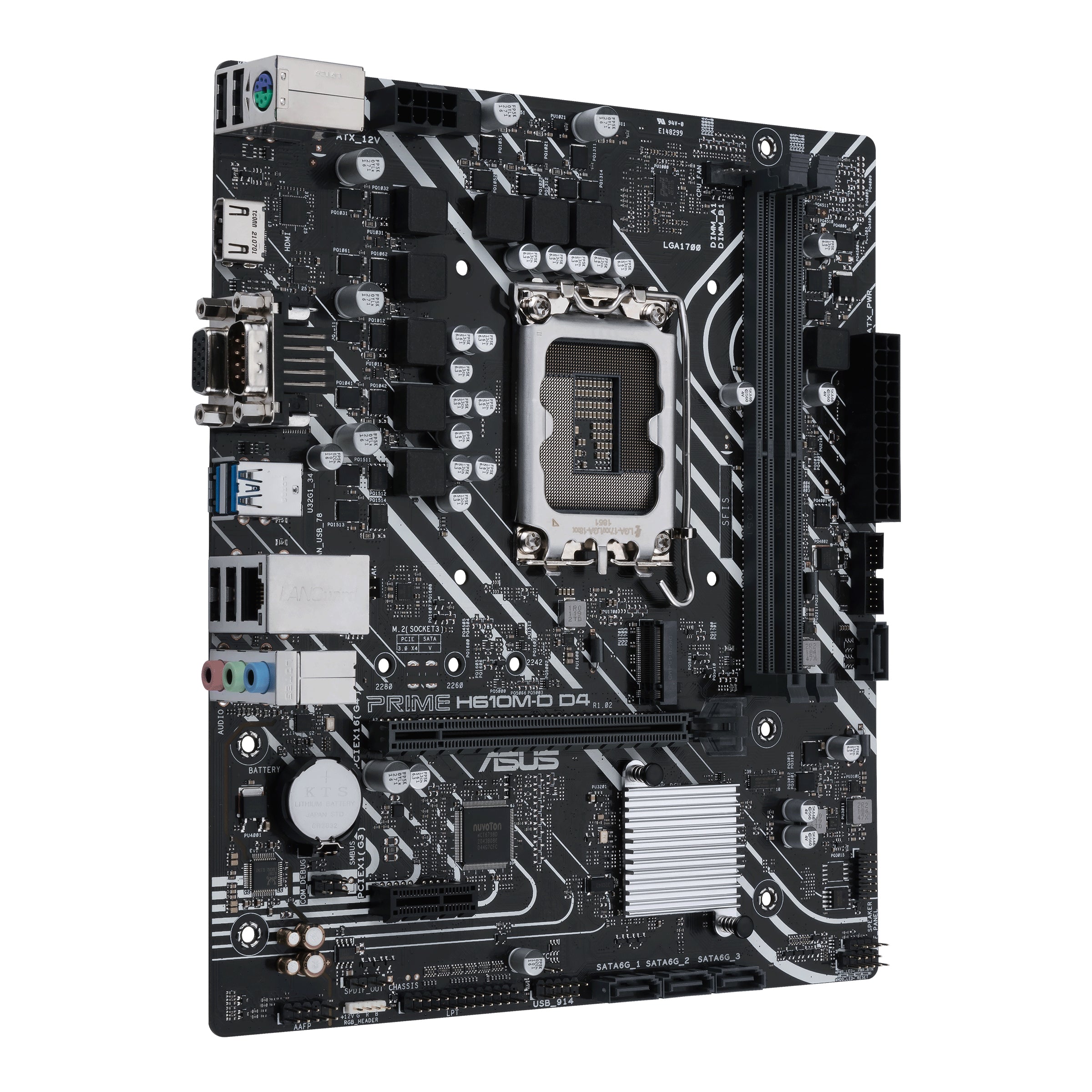 ASUS PRIME H610M-D D4-CSM motherboard Intel H610 LGA 1700 micro ATX