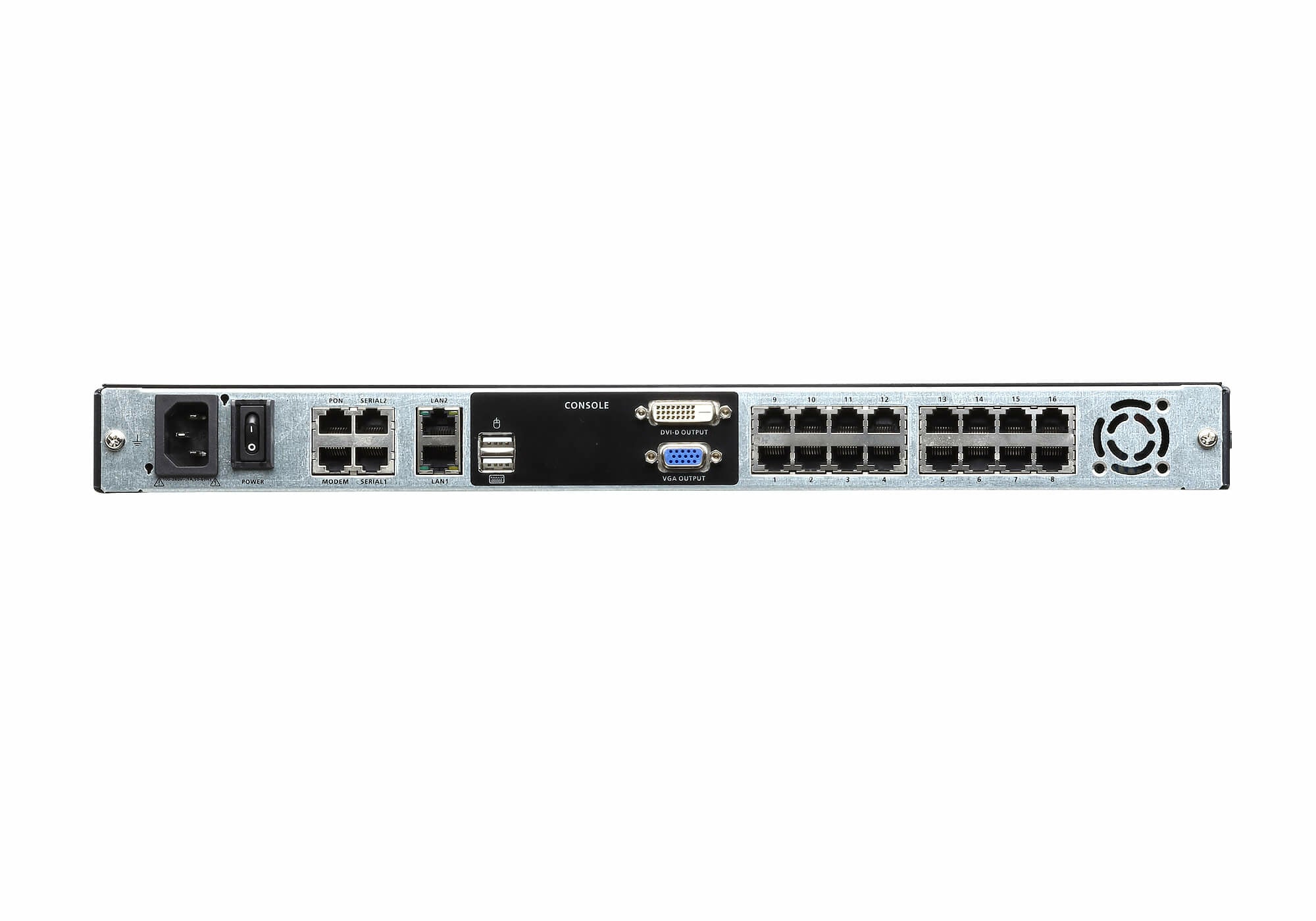 ATEN 16-Port 19” LCD CAT5e/6 KVM over IP Switch 1 local / 1 remote (Dual Rail)