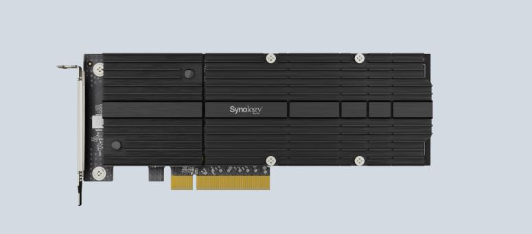 Synology M2D20 Accelerate random I/O performance with the dual M.2 2280/22110 NVMe SSD slots