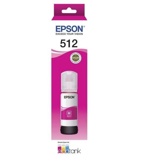 EPSON ECOTANK T512 MAGENTA INK BOTTLE ECOTANK ET-7700 ET-7750