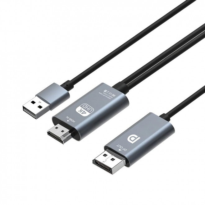 Gaming DesktopSimplecom TH201 HDMI to DisplayPort Active Converter Cable 4K@60hz USB Powered 2M