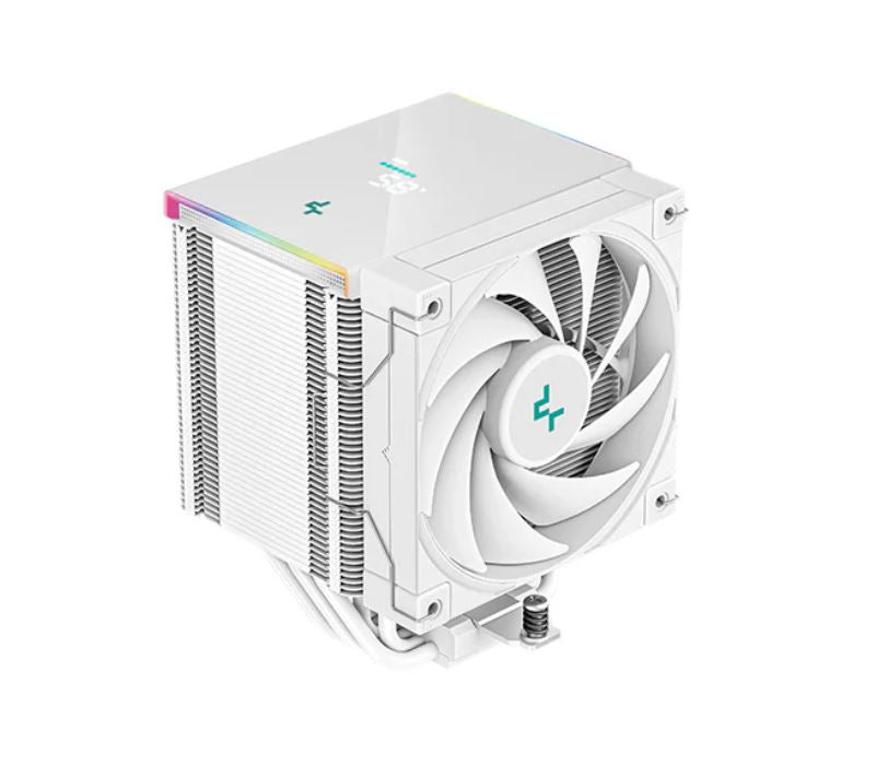 DeepCool AK500 DIGITAL WHITE High-Performance CPU Cooler, 5 Copper Heat Pipes, Single-Tower Heatsink, 120mm FDB PWM Fan, 240W LGA1700/AM5 SUPPORT