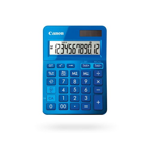 LS123KMBL METALLIC BLUE 12 DIGIT DESKTOP CALCULATOR