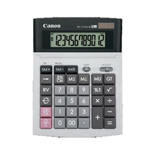 12 DIGIT DESKTOP CALCULATOR DUAL POWER TAX CALC ADJUSTABLE TILT DISPLAY