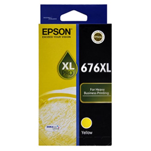 676XL YELLOW INK CARTRIDGE FOR EPSON WORKFORCE 4530 4540