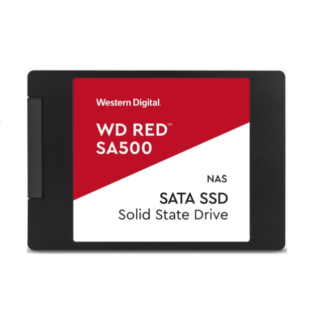 Gaming DesktopWestern Digital WD Red SA500 1TB 2.5' SATA NAS SSD 24/7 560MB/s 530MB/s R/W 95K/85K IOPS 600TBW 2M hrs MTBF 5yrs wty