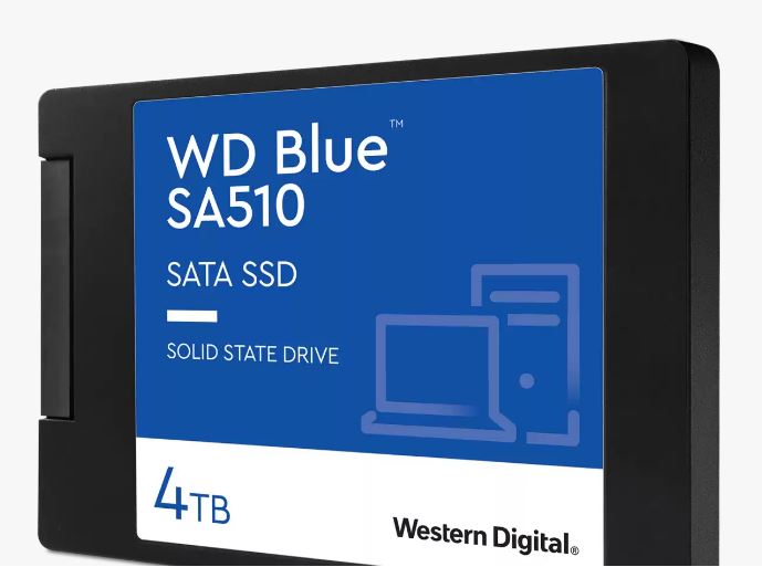 Gaming DesktopWestern Digital WD Blue 4TB 2.5' SATA SSD 560R/530W MB/s 95K/82K IOPS 600TBW 1.75M hrs MTBF 3D NAND 7mm 5yrs Wty