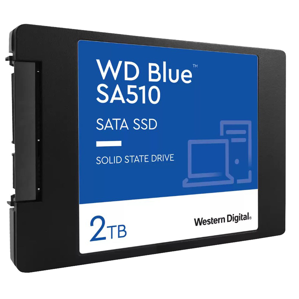 Gaming DesktopWestern Digital WD 2TB Blue SA510 SATA SSD 2.5'/7mm Cased Read 560MB/s Write 520MB/s WDS200T3B0A  5-year Limited Warranty