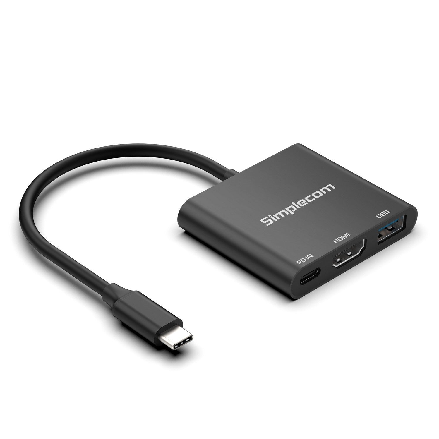 Gaming DesktopSimplecom DA320 USB-C 3-In-1 Adapter USB 3.2 Gen 1 5Gbps PD HDMI 2.0 4K@60Hz