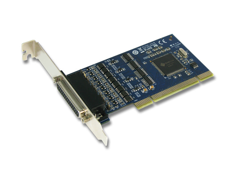 Sunix IPCP3104 PCI 4-Port 3 in 1 RS 232/422/485 Card with DB9M connector, Up to 921.6 Kbps Support Windows, Linux, DOS, and UNIX