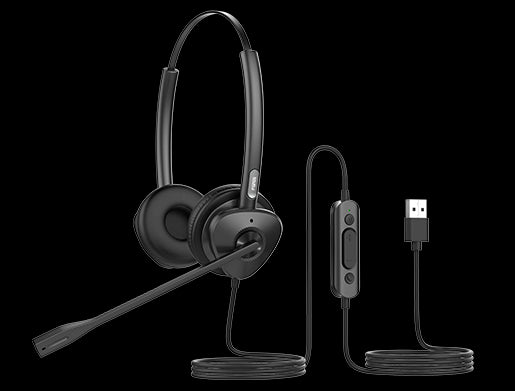 Fanvil HT302-U USB Stereo Headset - Over the head design, perfect for any small office or home office (SOHO) or call center staff - USB Connection