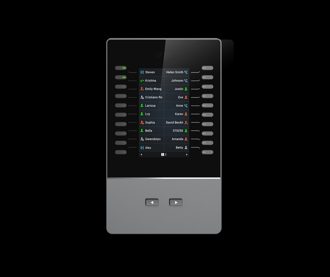 Grandstream GBX20 LCD Extension Module For GRP2615 & GXV3350 only, 20 Dual-colored Extension Keys, 4.3 inch TFT Color LCD