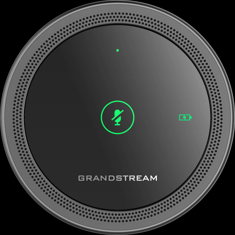 Grandstream GMD1208 Desktop Wireless Expansion Microphone, Bluetooth, 1500mA Li-ion Battery, 8 Omni Microphones, Opus