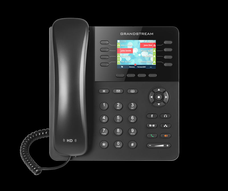 Grandstream GXP2135 8 Line IP Phone, 4 SIP Accounts, 320x240 Colour LCD Screen, HD Audio, Built-In Bluetooth, Powerable Via POE