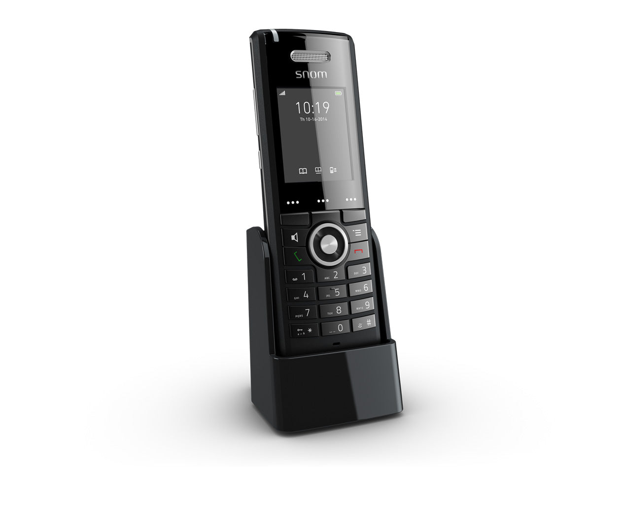 SNOM M65 Professional DECT Handset, Wideband HD Audio Quality Corded , Advanced Voice Quality,  6 Polyphonic Ringtones