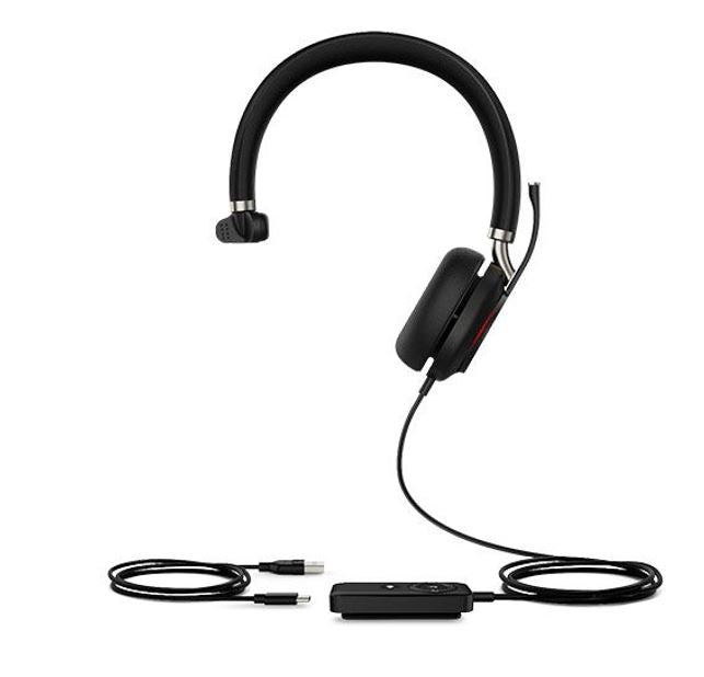 Yealink UH38 Mono USB and Bluetooth Headset, USB-C, UC Call Controller, Dual Noise-Canceling Mics, Busy Light, Microsoft Teams & UC Certified