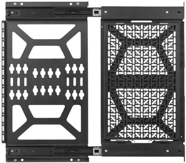 Gaming DesktopAtdec Media Device Storage Sliding Panel