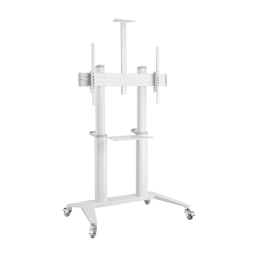 Brateck Ultra-Modern Large Screen Aluminum TV Cart  Fit 70'-120' Up to 140kg- White