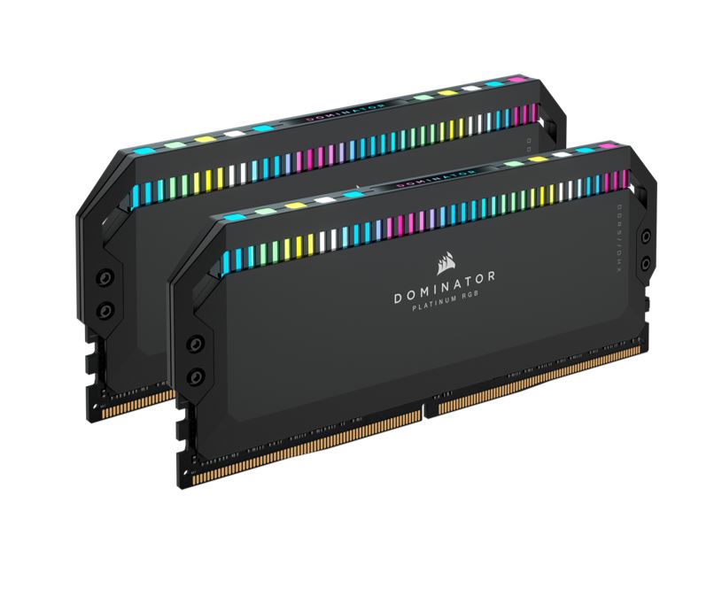 Corsair Dominator Platinum RGB 32GB (2x16GB) DDR5 UDIMM 5200Mhz C40 1.25V Black Desktop PC Gaming Memory